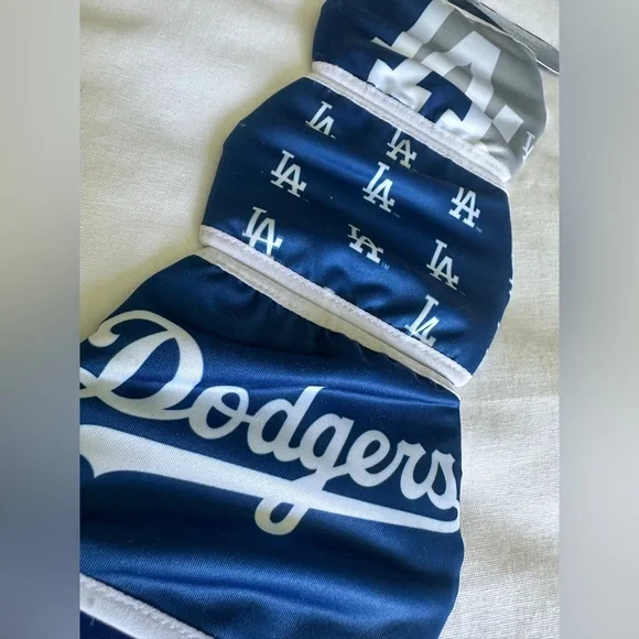 MLB Dodgers Blue and White Face Masks Set - Picture 3 of 3